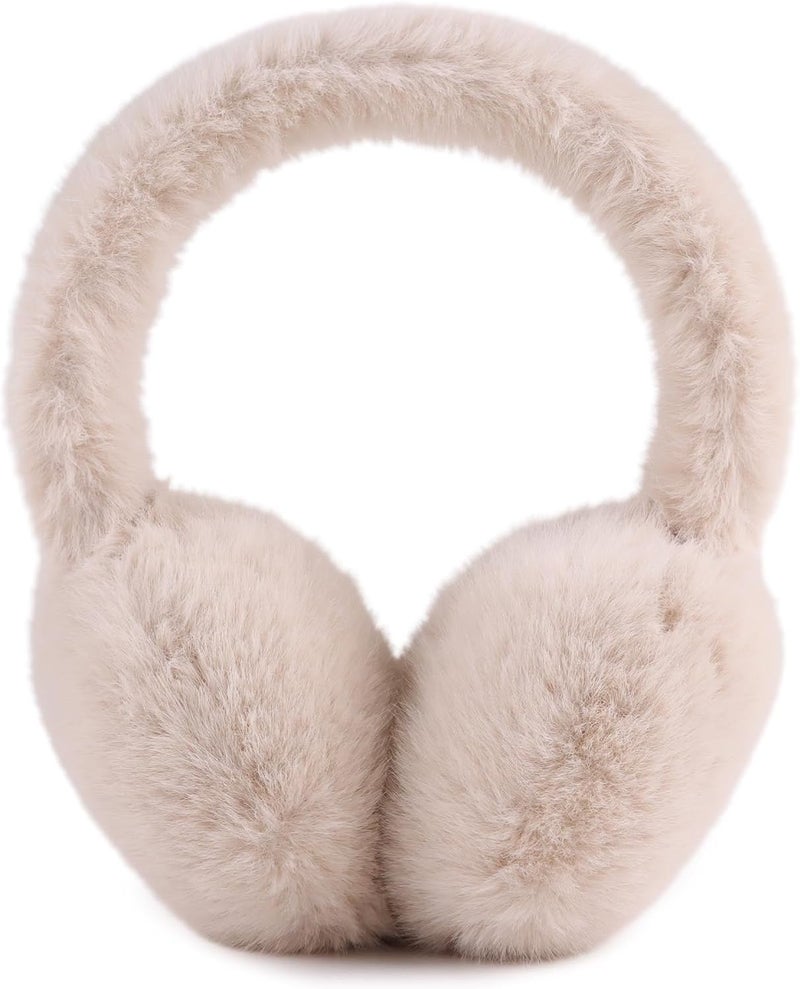 Pesaat Warm Ear muffs for Women Winter Unisex Fluffy Earmuffs Lady Ear Warmer Faux Fur Ear Covers - Image 1